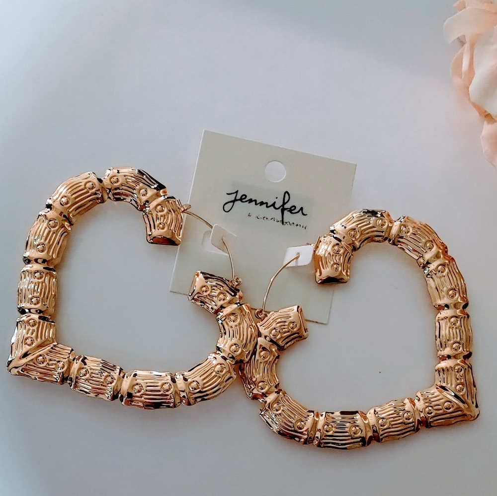 Heart Shaped Hoops